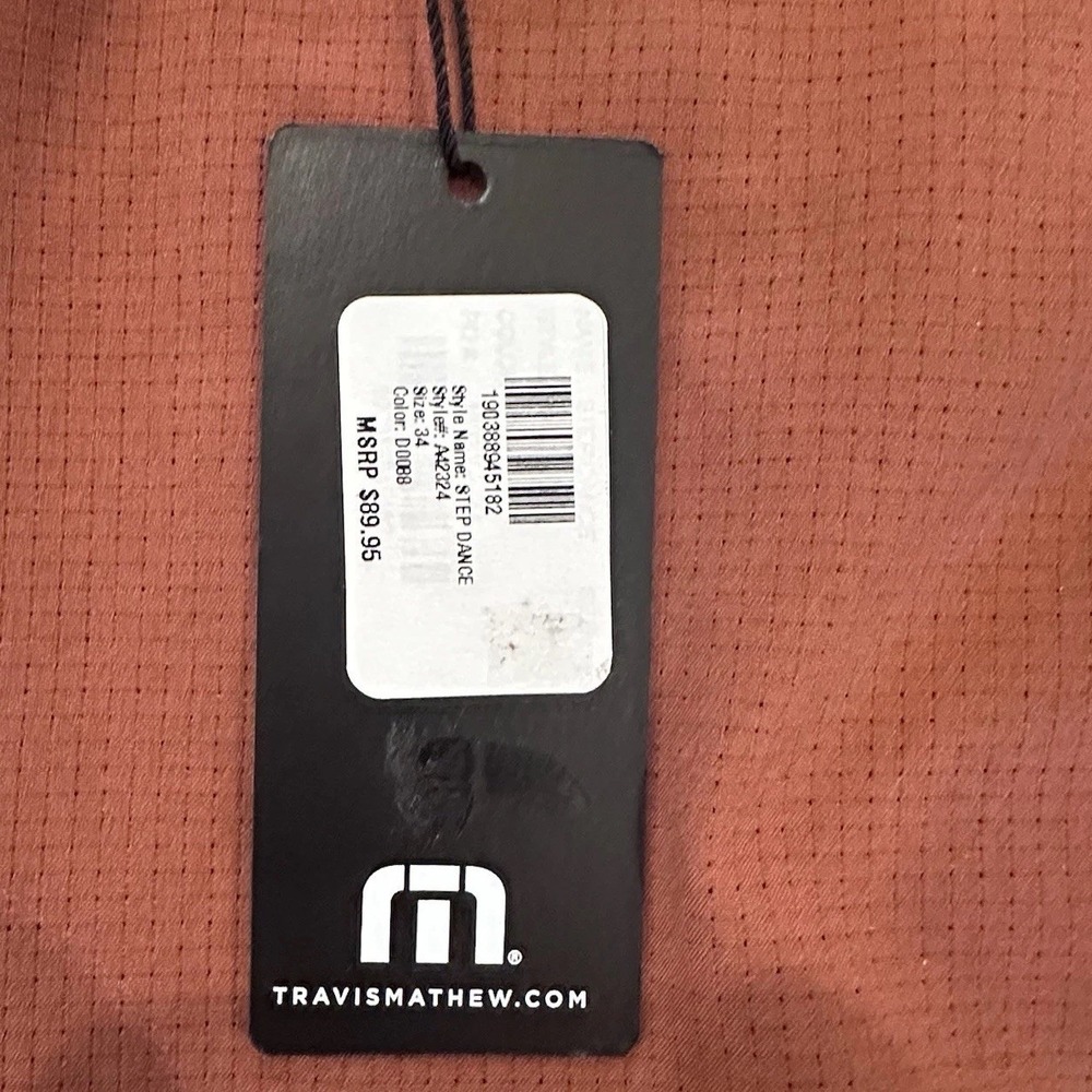 Travis Mathew Men's Step Dance 9" Short, Maple, 34, New - Picture 7 of 10